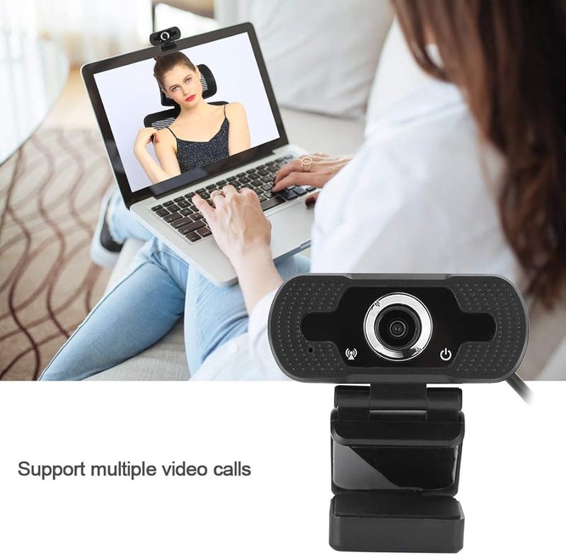 Black 1080P HD Webcam with Built in Noise Reduction Microphone USB 2 0 Plug and Play for PC Laptop Desktop Video Calls - Image 5
