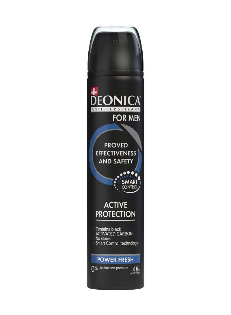 DEONICA Antiperspirant Active Protection Spray For Men 75 ml - Image 1