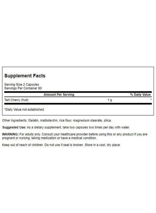 Swanson Tart Cherry 500 mg 120 Caps (2 Pack) - Image 2