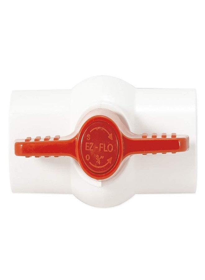 Eastman 3/4 Inch IPS Schedule 40 PVC Ball Valve, Quarter Turn Ball Valve, White, 20079 - Image 5