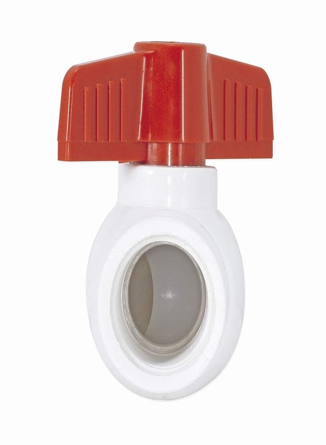 Eastman 3/4 Inch IPS Schedule 40 PVC Ball Valve, Quarter Turn Ball Valve, White, 20079 - Image 4