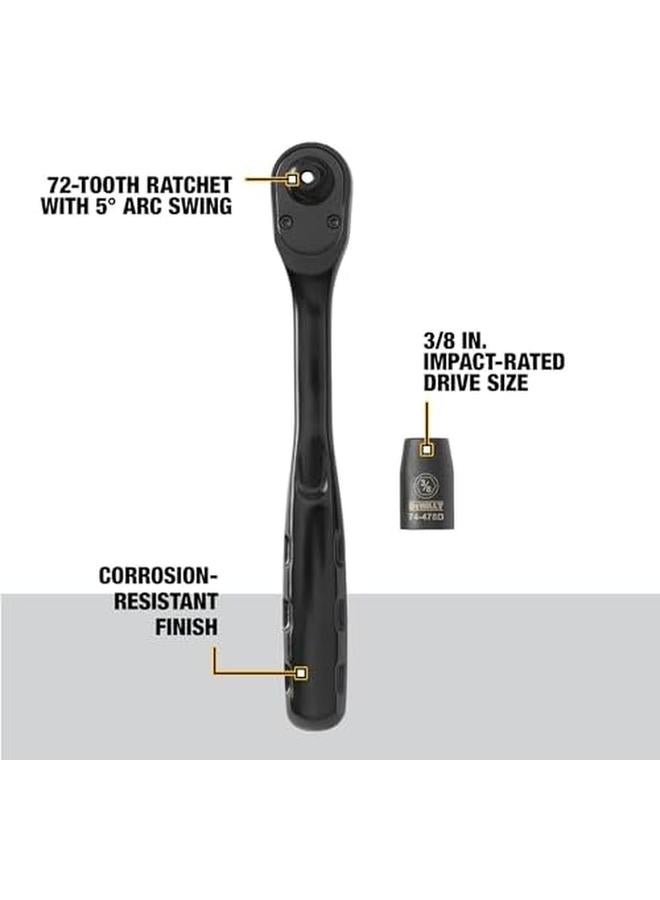 DEWALT Impact Socket Set 23 Piece Set 3 8" Drive Metric Sae Dwmt74738 - Image 3