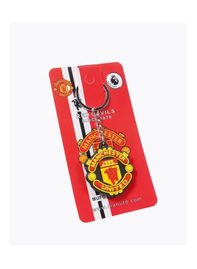 MARIO DRAFTS Manchester United Football Club Official Logo Keychain, Metal Ring with Team Crest Pendant - Image 4