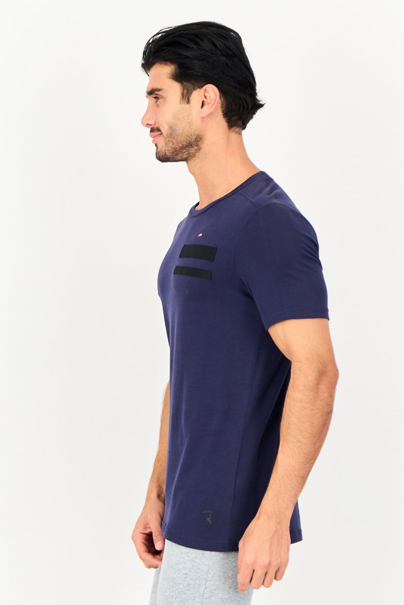 Puma x Scuderia Ferrari Men Sportswear Fit Short Sleeve Outdoor T-Shirt, Navy - Image 2