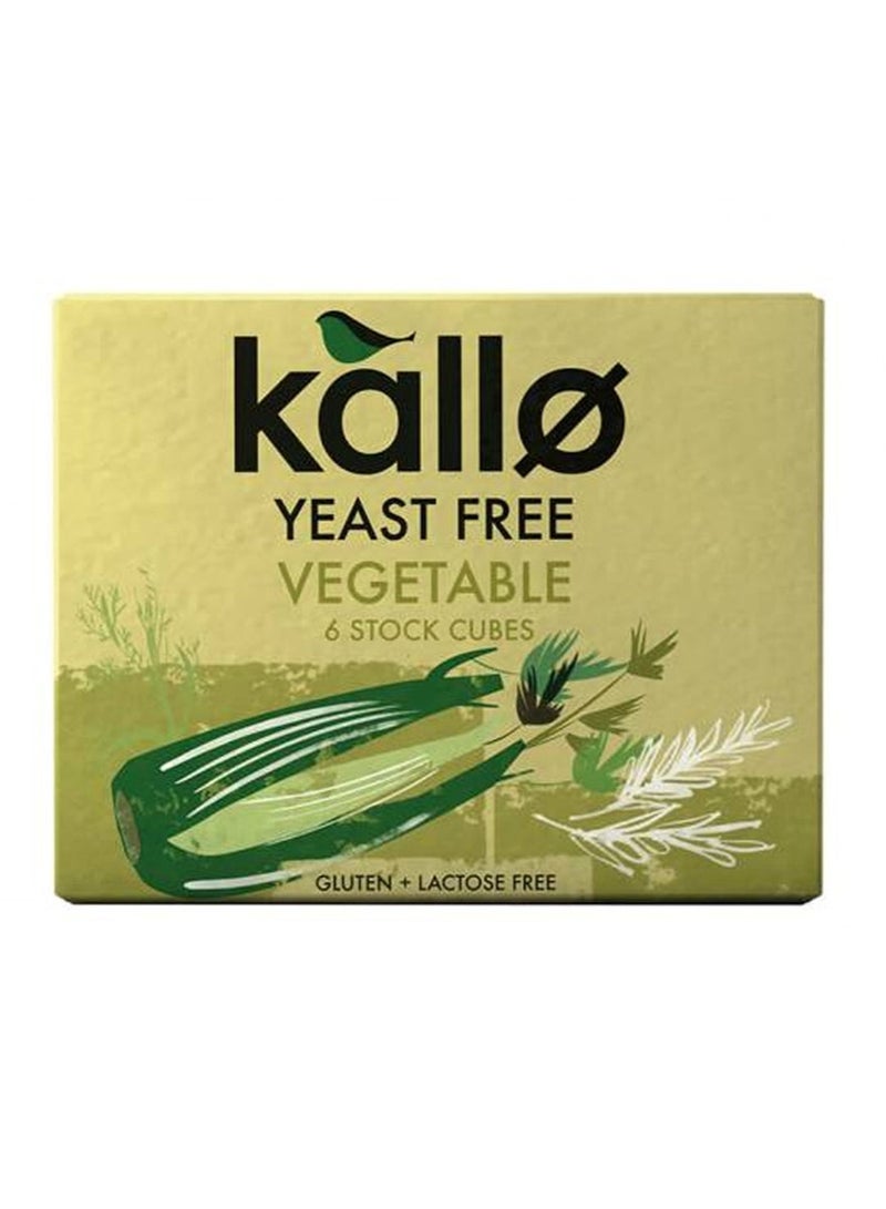 Kallo Yeast Free Vegetable Stock, 6 Cubes