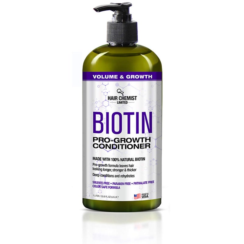 Hair Chemist Biotin Pro-Growth Shampoo & Conditioner Set - Includes 33.8oz Shampoo & 33.8oz Conditioner - Image 5