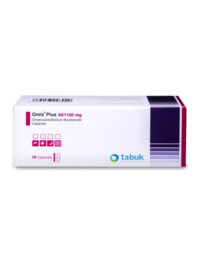 Tabuk Omiz Plus 40 mg / 1100 mg  28 Capsules 28 - Image 2