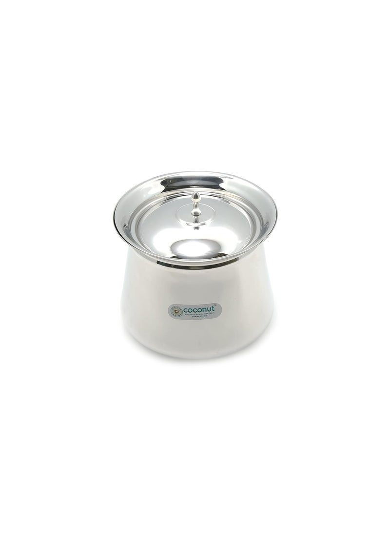 Coconut Coconut Stainless Steel - Cookware/Eureka Handi with Lid-1 Unit - Capacity - 1400 ML  - Image 2