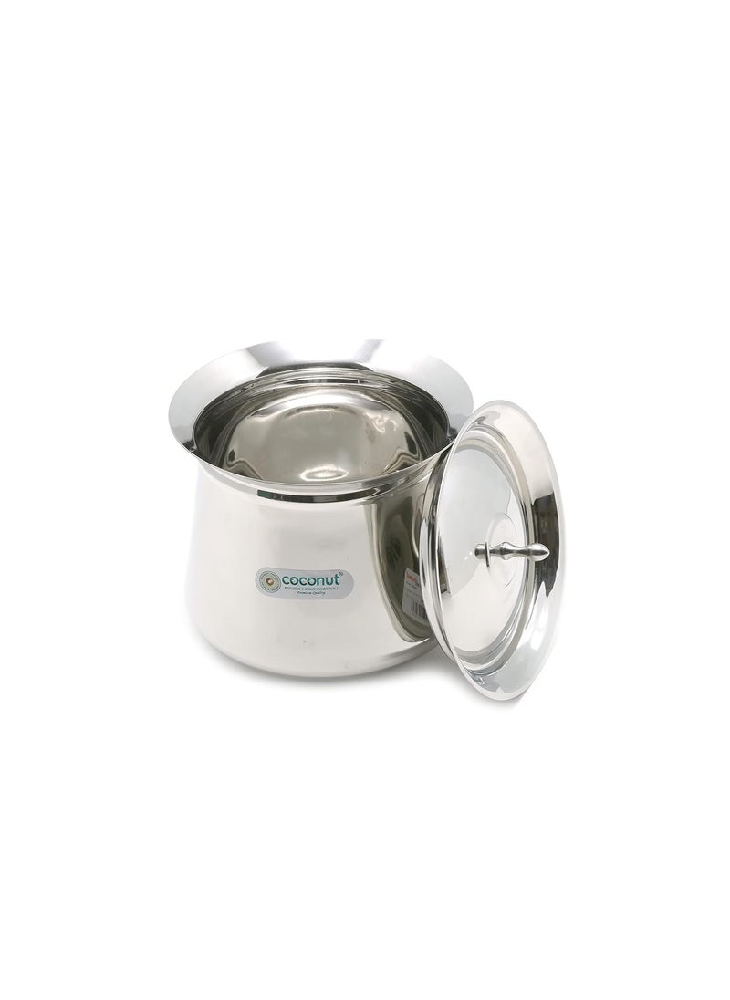 Coconut Coconut Stainless Steel - Cookware/Eureka Handi with Lid-1 Unit - Capacity - 1400 ML  - Image 1