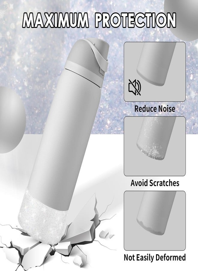 BKBY Protective Glitter Silicone Boot Compatible with Owala 24oz 32oz 40oz, Bling Cup Sleeve Bottom Bumper Cover Compatible with Owala FreeSip, Twist, or Flip Stainless Steel Water Bottles - Image 3