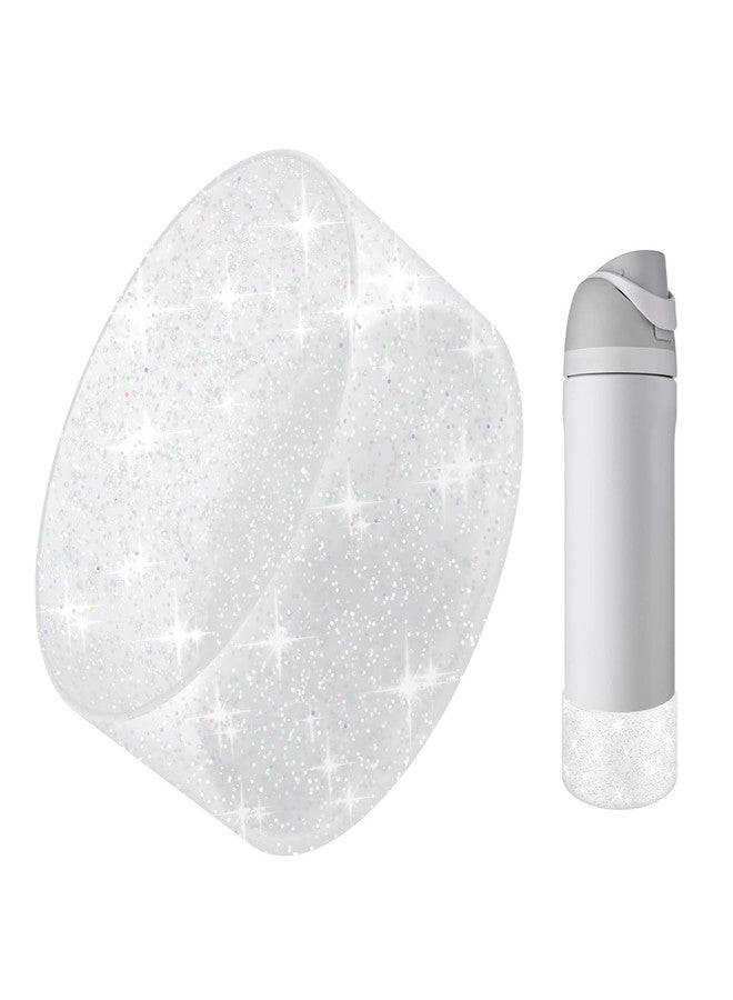 BKBY Protective Glitter Silicone Boot Compatible with Owala 24oz 32oz 40oz, Bling Cup Sleeve Bottom Bumper Cover Compatible with Owala FreeSip, Twist, or Flip Stainless Steel Water Bottles - Image 1