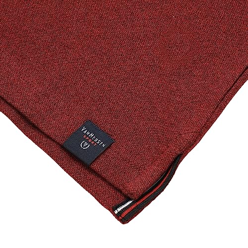 Van Heusen Men's Solid Regular Fit T-Shirt (70017_Fig Wine Jaspee_M) - Image 4
