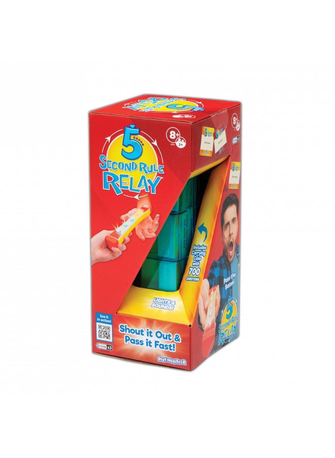 5 Second Rule Relay - Family Party Game - Electronic Relay Baton - Shout It Out & Pass It Fast! - for 2 or More Players, for Kids Ages 8 and Up - Image 1