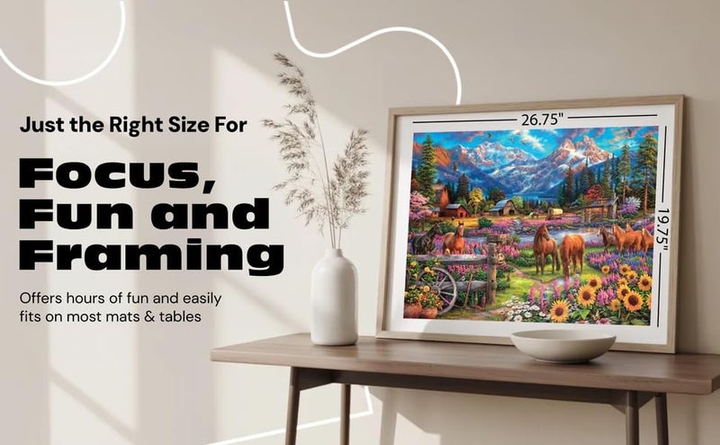 Buffalo Games - Chuck Pinson - Free to Roam - 1000 Piece Jigsaw Puzzle for Adults -Challenging Puzzle Perfect for Game Nights - Finished Size is 26.75 x 19.75 - Image 4