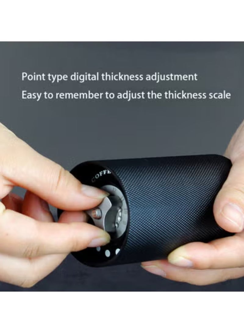 Red Leaf Coffee Bean Grinder - Aluminum Alloy Manual Grinder - Heptagonal Conical Burr Grinder - High Quality Hand Grinder - Image 3