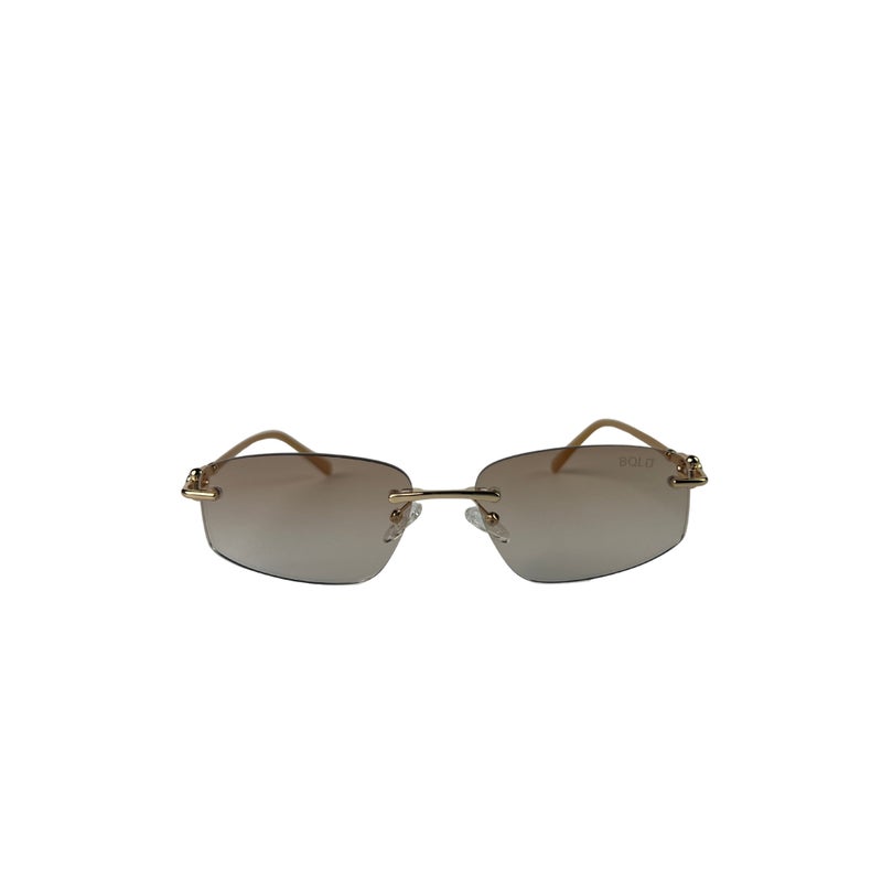 BOLD Celiny Oval Sunglasses for Woman - Gold - Image 1