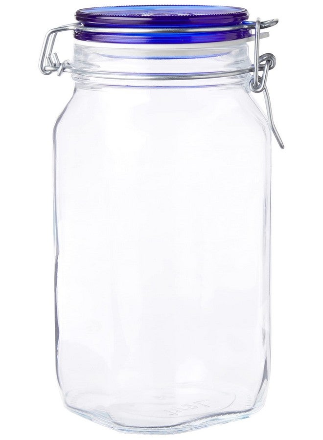 Bormioli Rocco Fido Collection, 2 Pack, 50.75 Oz. Food Storage Glass Jars, Airtight Rubber Seal & Glass Lid, With Stainless Wire Clamp, Made In Italy. - Image 4