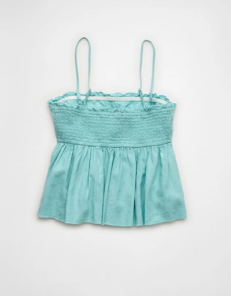 American Eagle  AE Embroidered Strapless Babydoll Tube Top for Women | Best Price UAE