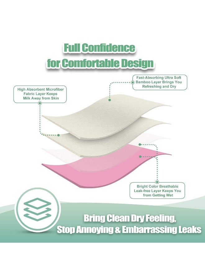 Wegreeco Nursing Breast Pads (14 Pack) + Laundry Bag & Travel Storage Bag, 4.7 inch Option - Washable & Reusable Breastfeeding Nursing Pads (Gentle, Large, Daytime Use) - Image 4