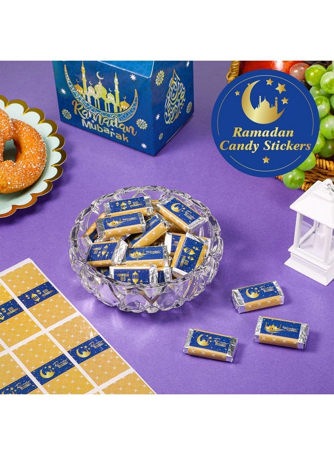 Teling 300 قطعة ملصقات تغليف حلوى عيد مبارك الصغيرة ملصقات حلوى رمضان ملصقات حلوى رمضان كريم لعيد الفطر زينة إسلامية مسلمة لاحتفالات رمضان - Image 3