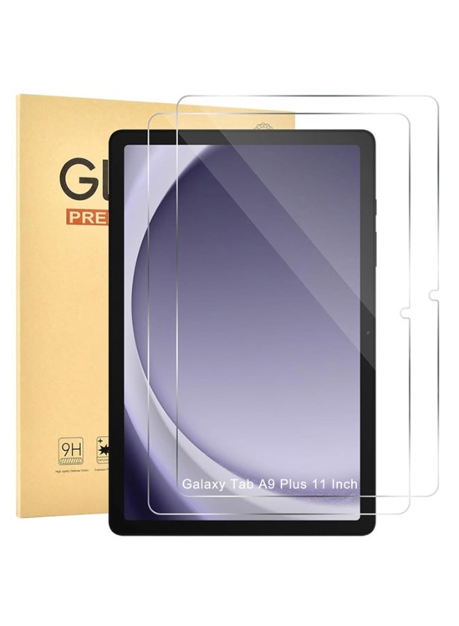Naxifly 2 Pack Screen Protector for Galaxy Tab A9 Plus 11 Inch 2023, 9H Hardness Tempered Glass Compatible with Galaxy Tab A9+ Plus Protectors, HD Clear, Touch Sensitive (SM-X210/X215/X216/X218) - Image 1