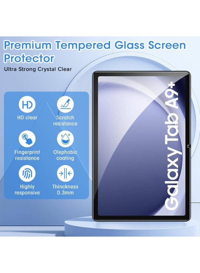 Naxifly 2 Pack Screen Protector for Galaxy Tab A9 Plus 11 Inch 2023, 9H Hardness Tempered Glass Compatible with Galaxy Tab A9+ Plus Protectors, HD Clear, Touch Sensitive (SM-X210/X215/X216/X218) - Image 3