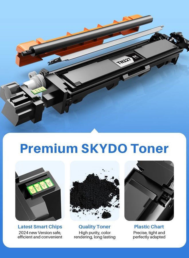 Skydo TN-227 TN227 BlackToner Cartridge Compatible with Brother TN-227 TN227 TN-223BK Toner Cartridge - Image 3
