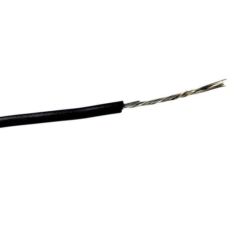 INVENTO 15mtr 20 AWG 05 sqmm 15A Tinned Copper PVC Wire Flexible Black Cable 17mm Dia High Temperature for DIY - Image 3