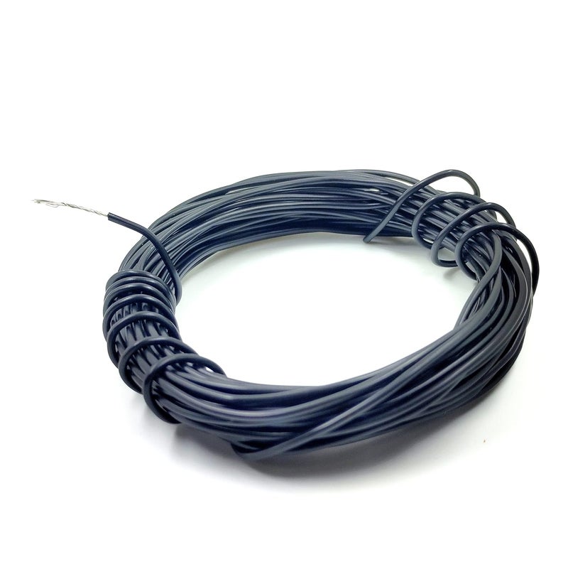 INVENTO 15mtr 20 AWG 05 sqmm 15A Tinned Copper PVC Wire Flexible Black Cable 17mm Dia High Temperature for DIY - Image 1