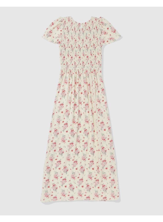 Aerie Floral Smocked Bodice Dress - Image 2