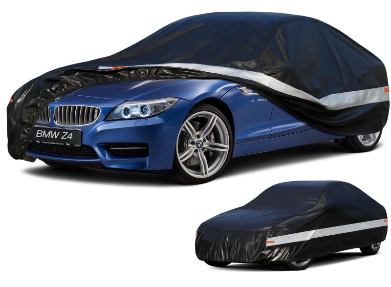 Holthly 10 Layers Car Cover Custom Fit for BMW Z4 E85 E89 G29 20092026 Waterproof All Weather for Automobiles Outdoor Full Cover Sun Dust Rain Protection with Cotton Black - Image 3
