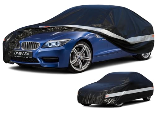 Holthly 10 Layers Car Cover Custom Fit for BMW Z4 E85 E89 G29 20092026 Waterproof All Weather for Automobiles Outdoor Full Cover Sun Dust Rain Protection with Cotton Black - Image 1