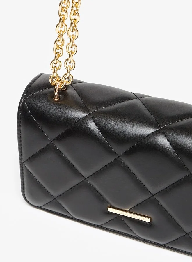 Flora Bella By Shoexpress Quilted Crossbody Bag