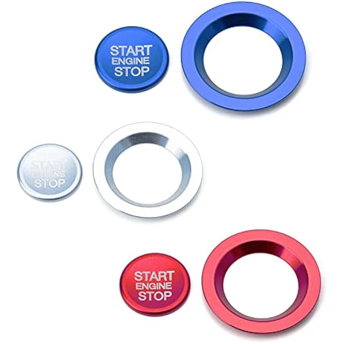 ريحني مفتاح تشغيل محرك السيارة بدون مفتاح مع حلقة زينة لسيارة جاكوار Xf Xj Xe FPace FType لسيارة رينج روفر إيفوك سبورت - Image 4