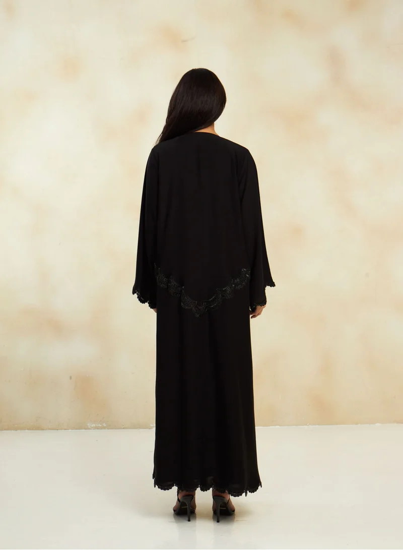 TELAL FEMINA MIDNIGHT BLOOM ABAYA