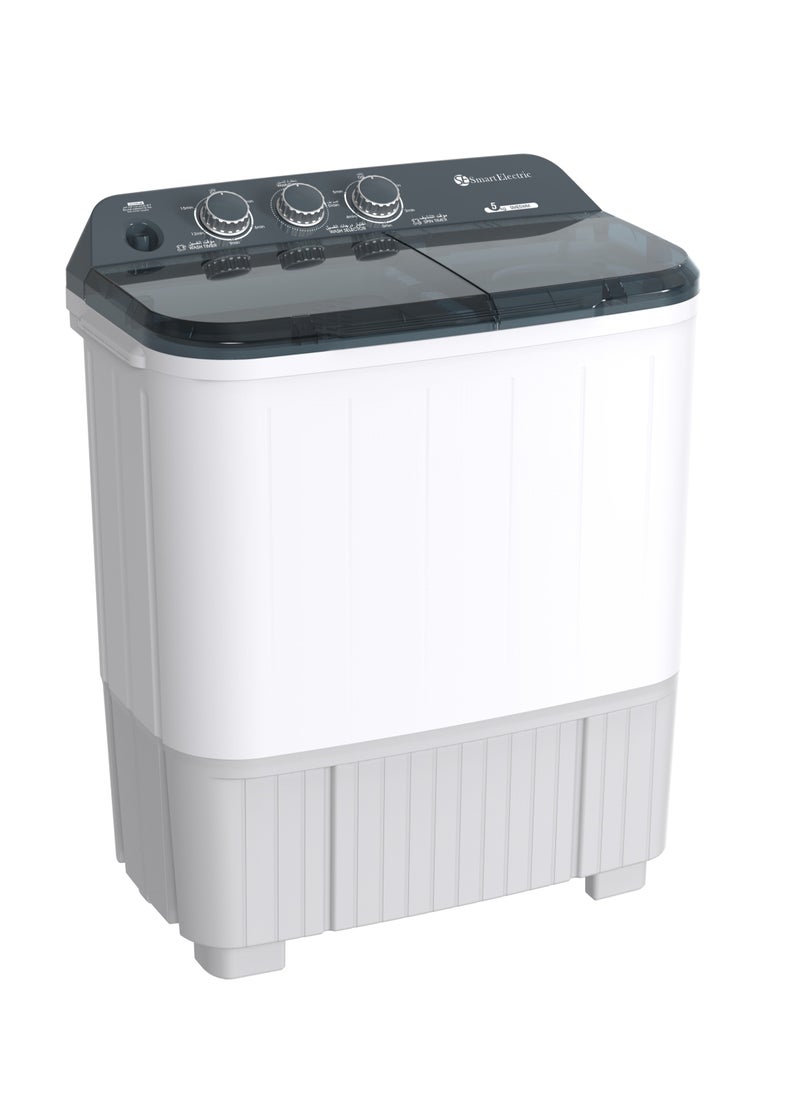 SmartElectric Smart Electric 9 Kilo Twin Top Loading Semi Auto Washing Machine, Noiseless, High Quality, Easy to Move,  - Image 1