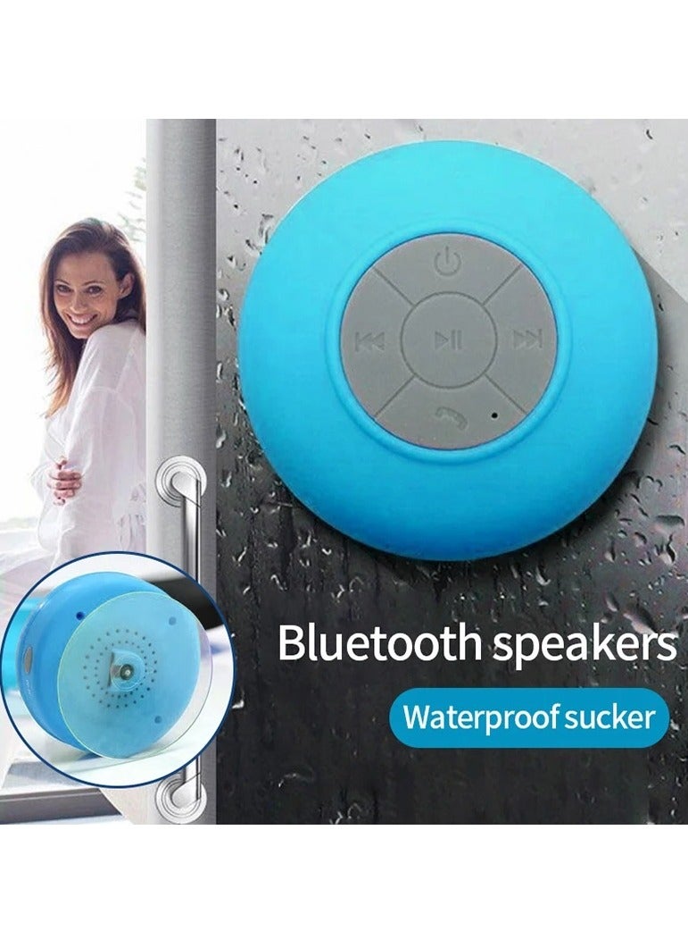 AROAQ Bluetooth Shower Speaker, Waterproof Wireless Stereo and DSP Technology Speaker with Suction Cup, Durable Handsfree Portable Mini Speakerphone for Showers, (Yellow) - Image 2