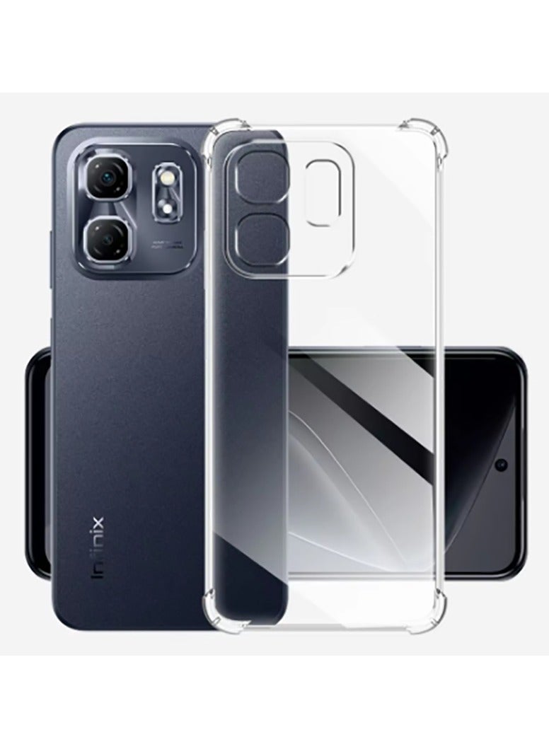 حافظة هوائية شفافة مضادة للسقوط لهاتف Infinix Hot 50i / Infinix Smart 9، حافظة سيليكون ناعمة مع حماية هوائية - Image 1