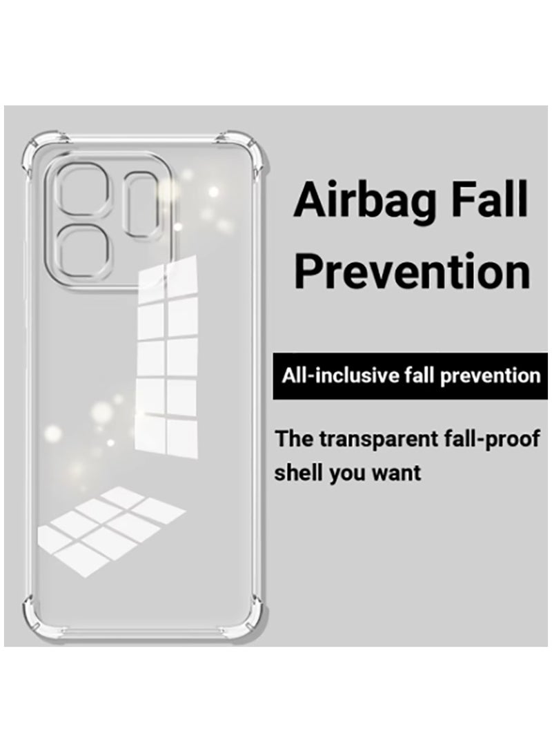 حافظة هوائية شفافة مضادة للسقوط لهاتف Infinix Hot 50i / Infinix Smart 9، حافظة سيليكون ناعمة مع حماية هوائية - Image 4