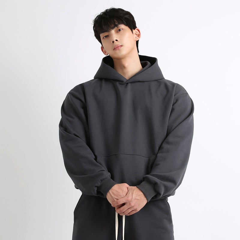 Generic Trendy loose sports sweater mens fashion brand loose hoodie training clothes running equipment fitness coat top Dark gray light version 
