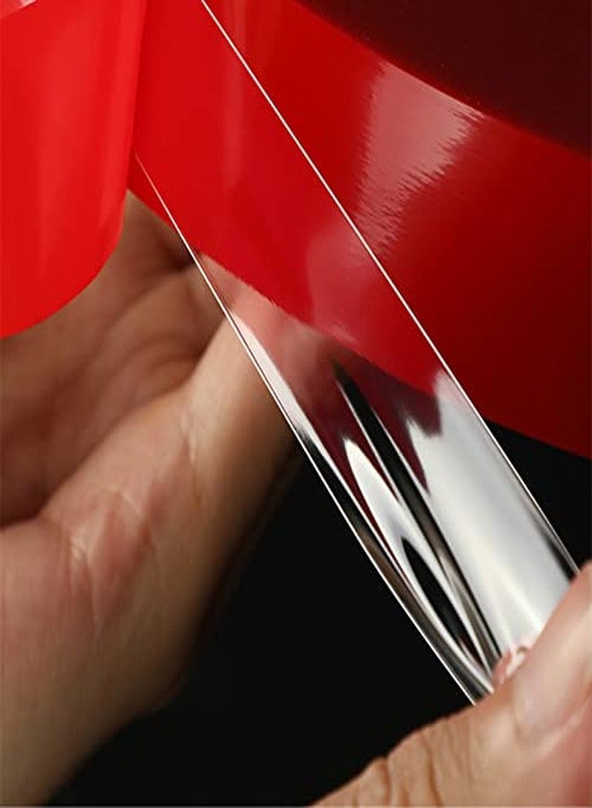 oddpod™ 12mm Red Double Side Strong Polyster/Acrylic Transparent Tacky Tape 12mm x 25 Metres - Image 3