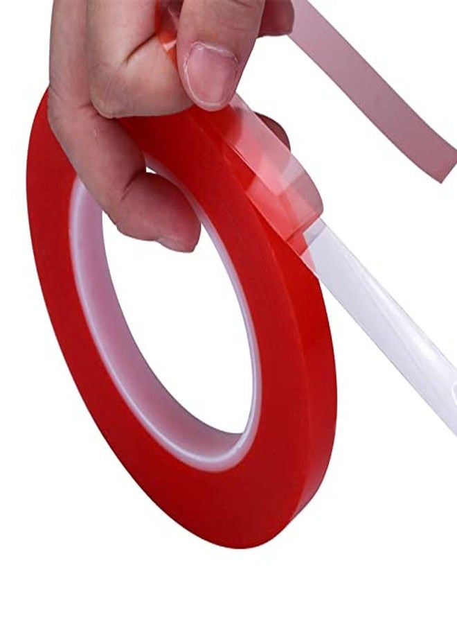 oddpod™ 12mm Red Double Side Strong Polyster/Acrylic Transparent Tacky Tape 12mm x 25 Metres - Image 2