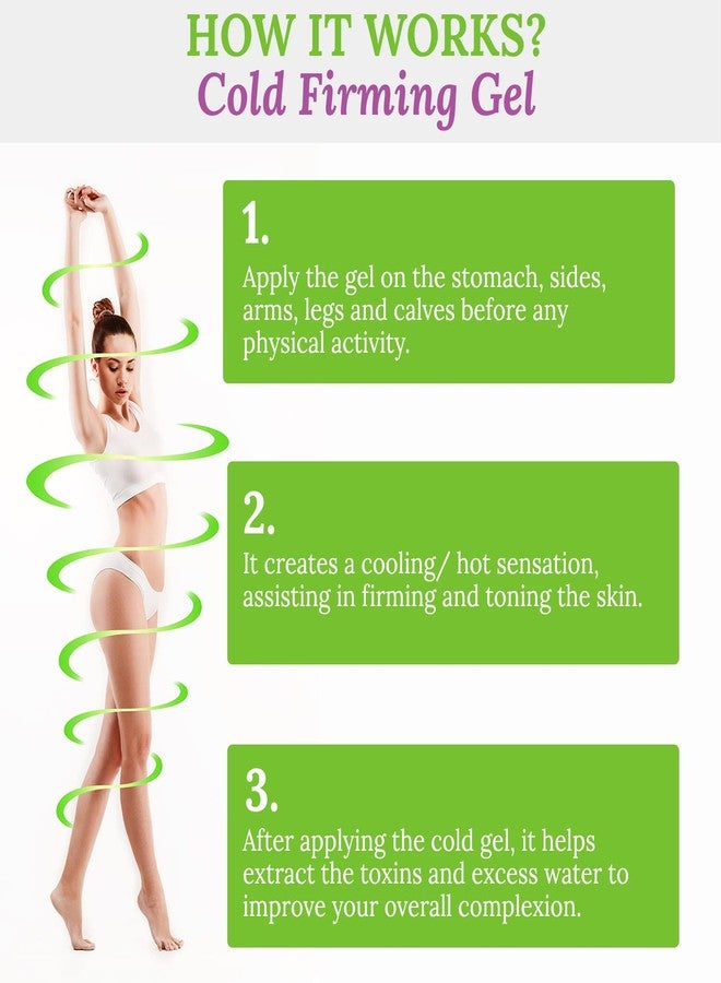 Brazilian Belle Cold Firmings Gel - Tightening & Anti Cellulite Cream with Caffeine - Advanced Firming & Body Firmings Gel for Loose & Sagging Skin - Suitable for All Skin Types - Image 4