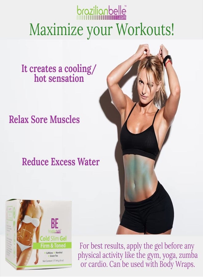 Brazilian Belle Cold Firmings Gel - Tightening & Anti Cellulite Cream with Caffeine - Advanced Firming & Body Firmings Gel for Loose & Sagging Skin - Suitable for All Skin Types - Image 5