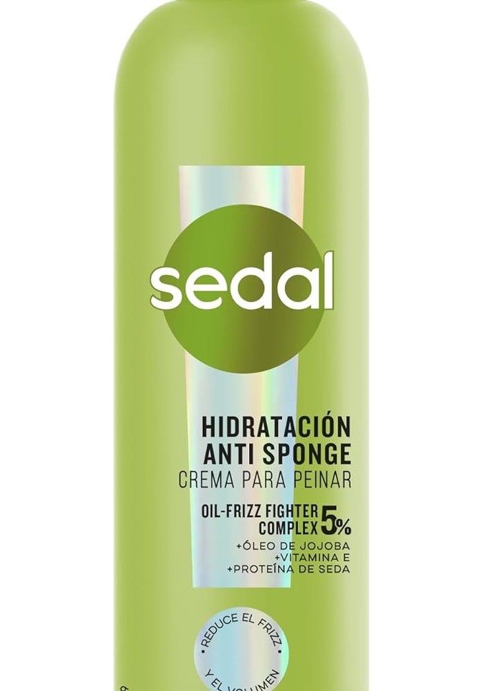 Sedal Anti Sponge Hydracate Complex Combing Cream 300 ml - Frizz Control and Hydration - Image 1