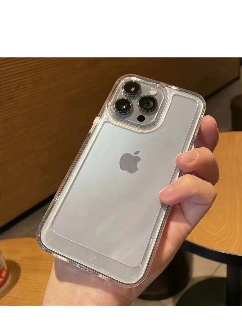 Angmei - 5pcs iPhone 15promax mobile phone case, Anti-drop Clear Protective Case MagSafe Ultra-thin Matte Clear Cell Phone Case - Image 1