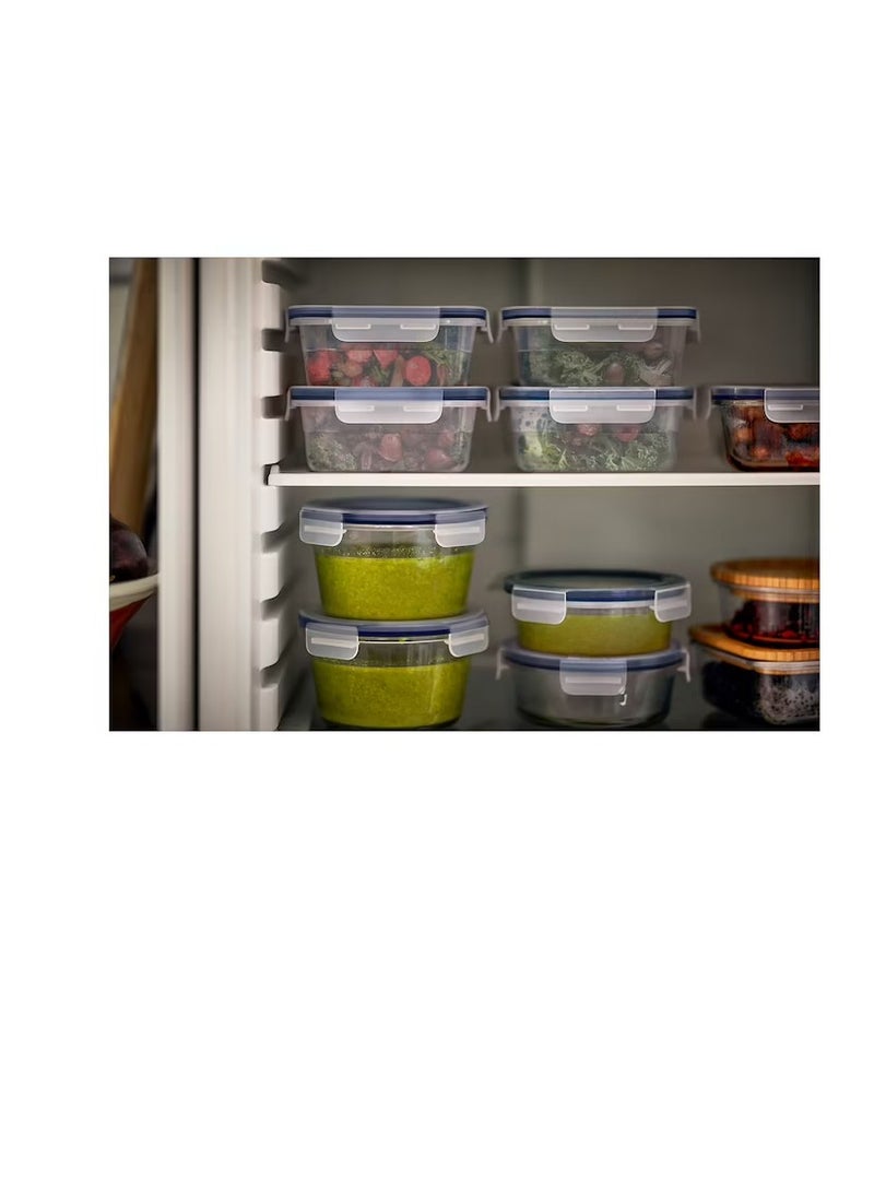 حافظة طعام بغطاء ، دائرية / بلاستيكية 450 مل - Image 3