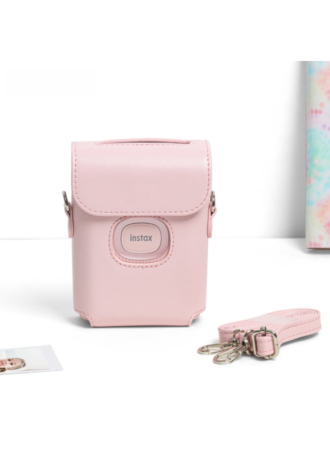 Generic Suitable For Polaroid Mini Link2 Printer Protective Cover PU Leather Bag Shoulder Bag Storage Solid Color Bag-Color:White  - Image 4
