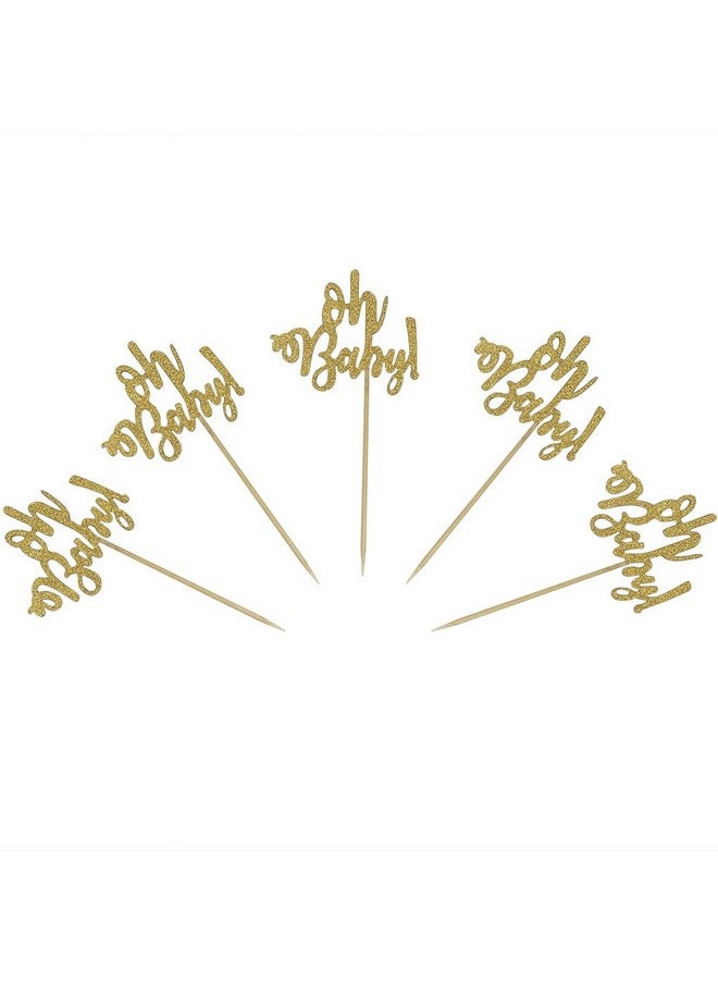 24 Gold Glitter Oh Baby Cake Cupcake Toppers Picks For Wedding Birthday Baby Shower Party Decorations - pzsku/ZA52FBE72E11877CBD158Z/45/_/1733730146/655ac845-2c12-49da-b8dc-143ed2b1dcd2