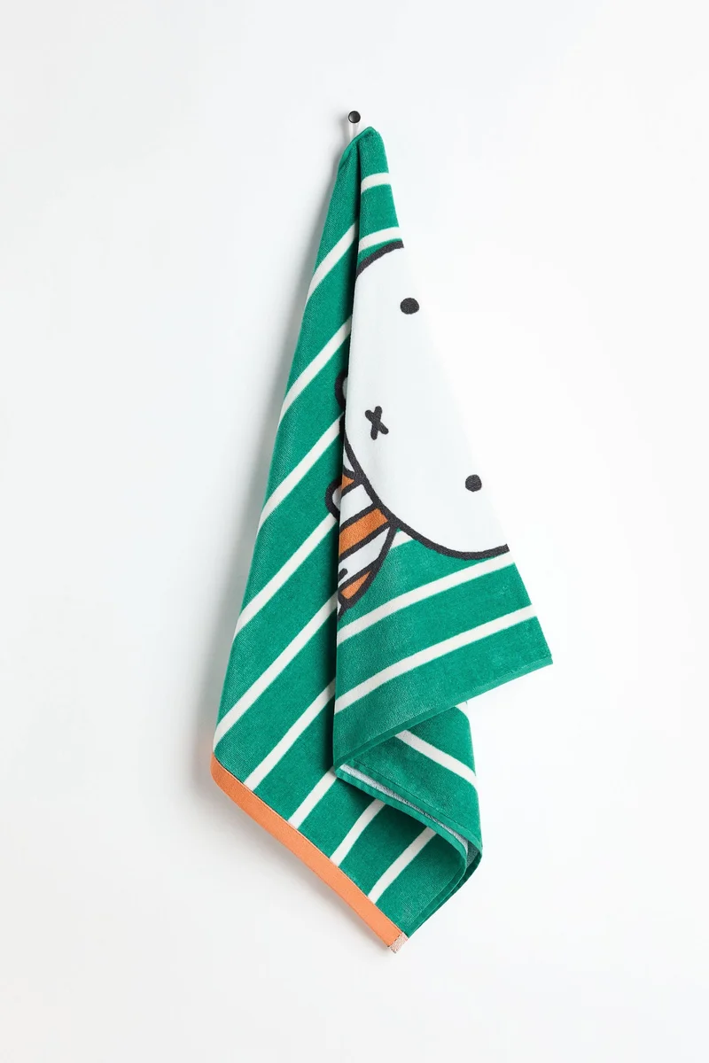 H&M Print-motif terry bath towel